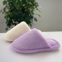 Unisex Business Solid Color Round Toe Cotton Slippers main image 3