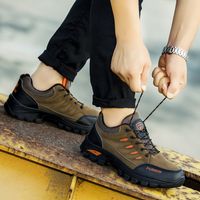 Men's Casual Sports Stripe Round Toe Hiking Shoes main image 2