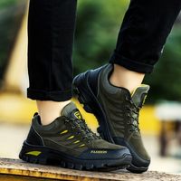 Men's Casual Sports Stripe Round Toe Hiking Shoes main image 5