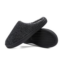 Unisex Casual Solid Color Round Toe Cotton Slippers main image 4
