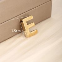 1 Piece 304 Stainless Steel 18K Gold Plated Letter main image 6