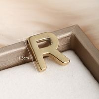 1 Piece 304 Stainless Steel 18K Gold Plated Letter main image 9