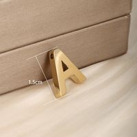 1 Piece 304 Stainless Steel 18K Gold Plated Letter main image 2