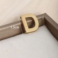 1 Piece 304 Stainless Steel 18K Gold Plated Letter main image 5