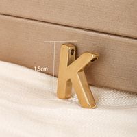 1 Piece 304 Stainless Steel 18K Gold Plated Letter main image 8