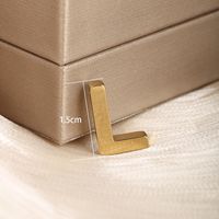 1 Piece 304 Stainless Steel 18K Gold Plated Letter sku image 12