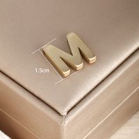 1 Piece 304 Stainless Steel 18K Gold Plated Letter sku image 13