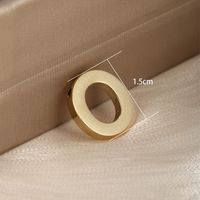 1 Piece 304 Stainless Steel 18K Gold Plated Letter sku image 15