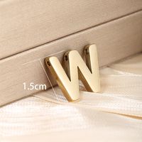 1 Piece 304 Stainless Steel 18K Gold Plated Letter sku image 23