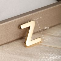 1 Piece 304 Stainless Steel 18K Gold Plated Letter sku image 26