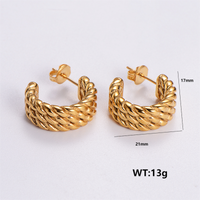 1 Pair Vintage Style Solid Color Bow Knot Plating 304 Stainless Steel 18K Gold Plated Ear Studs main image 6