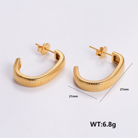 1 Pair Vintage Style Solid Color Bow Knot Plating 304 Stainless Steel 18K Gold Plated Ear Studs sku image 6
