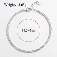 Ig Style Elegant Solid Color Sterling Silver Plating Inlay Zircon 14k Gold Plated White Gold Plated Bracelets sku image 1
