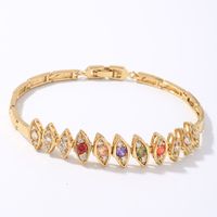 Ig Style Simple Style Devil's Eye Copper Plating Inlay Zircon Gold Plated Bracelets main image 6