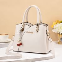 Women's Pu Leather Solid Color Elegant Square Zipper Handbag main image 6