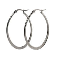 Simple Style Heart Shape Titanium Steel Gold Plated Hoop Earrings 1 Pair sku image 4