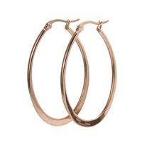 Simple Style Heart Shape Titanium Steel Gold Plated Hoop Earrings 1 Pair sku image 8