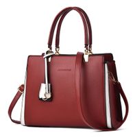 Women's Pu Leather Solid Color Streetwear Square Zipper Handbag main image 6