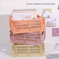 Casual Solid Color Plastic Storage Basket main image 8