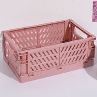 Casual Solid Color Plastic Storage Basket sku image 2