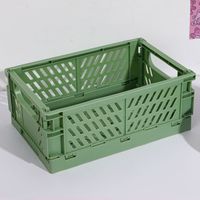 Casual Solid Color Plastic Storage Basket sku image 3