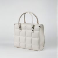 Women's Pu Leather Plaid Solid Color Streetwear Square Zipper Handbag main image 1