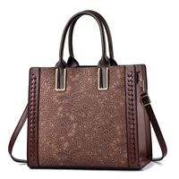 Women's Pu Leather Solid Color Elegant Square Zipper Handbag main image 6