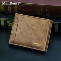 Men's Solid Color Pu Leather Open Small Wallets main image 2