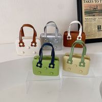 Mädchen Pu-leder Einfarbig Elegant Quadrat Reißverschluss Handtasche main image 1
