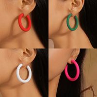 Wholesale Jewelry Simple Style Solid Color Plastic Ear Studs main image 6