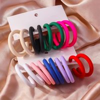 Wholesale Jewelry Simple Style Solid Color Plastic Ear Studs main image 1