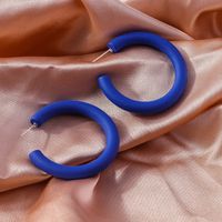 Wholesale Jewelry Simple Style Solid Color Plastic Ear Studs sku image 7