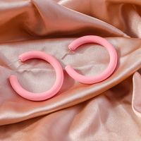 Wholesale Jewelry Simple Style Solid Color Plastic Ear Studs sku image 3