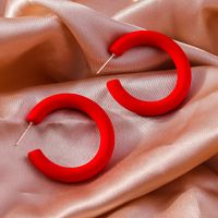 Wholesale Jewelry Simple Style Solid Color Plastic Ear Studs sku image 3