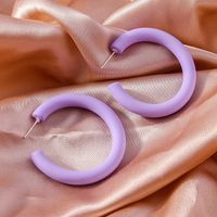 Wholesale Jewelry Simple Style Solid Color Plastic Ear Studs sku image 5