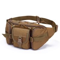 Unisex Vintage Style Solid Color Oxford Cloth Waist Bags main image 1