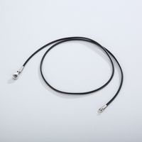 Simple Style Solid Color Leather Rope Plating Chain Unisex Necklace main image 2