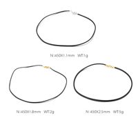 Simple Style Solid Color Leather Rope Plating Chain Unisex Necklace main image 5