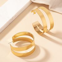 1 Pair Streetwear Korean Style Round Plating Alloy Gold Plated Earrings main image 2