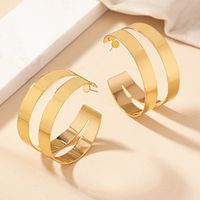 1 Pair Streetwear Korean Style Round Plating Alloy Gold Plated Earrings main image 4