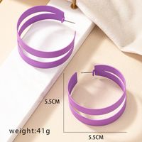 1 Pair Streetwear Korean Style Round Plating Alloy Gold Plated Earrings sku image 1