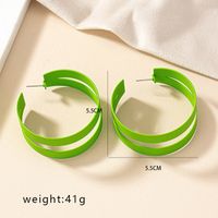 1 Pair Streetwear Korean Style Round Plating Alloy Gold Plated Earrings main image 5