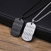 Simple Style Water Ripples 304 Stainless Steel Plating Men's main image 1