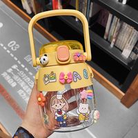 Casual Cute Cartoon Borosilicate Glass Water Bottles 1 Piece main image 2