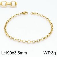 Fashion Geometric Titanium Steel 18K Gold Plated Bracelets In Bulk sku image 13