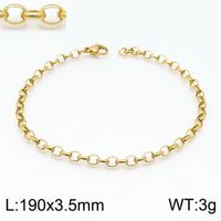 Fashion Geometric Titanium Steel 18K Gold Plated Bracelets In Bulk sku image 47