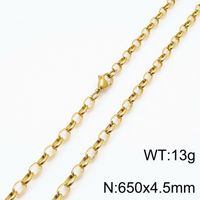 Fashion Geometric Titanium Steel 18K Gold Plated Bracelets In Bulk sku image 42