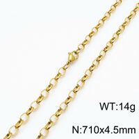 Fashion Geometric Titanium Steel 18K Gold Plated Bracelets In Bulk sku image 44
