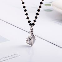Simple Style Heart Shape Titanium Steel Plating Women's Pendant Necklace main image 4