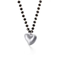 Simple Style Heart Shape Titanium Steel Plating Women's Pendant Necklace main image 6